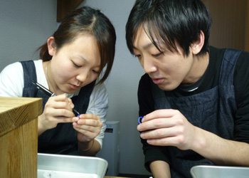 ◆おふたりで手作りされた結婚指輪◆