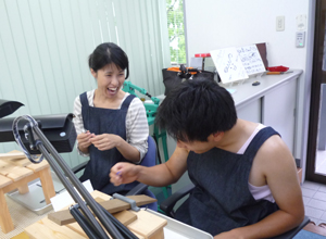 自分で作る結指輪 北ビワコホテルグラツィエにて挙式のお二人