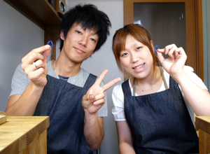 ご自分で作られた結婚指輪が完成しました★