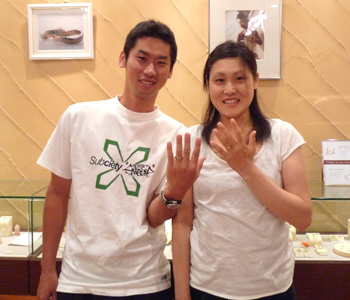 手作りの結婚指輪