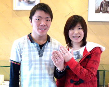 三重県よりご来店 A様&M様のブライダルリング