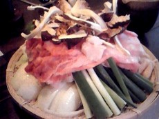 松茸と国産牛肉スキヤキ食べ放題@信楽