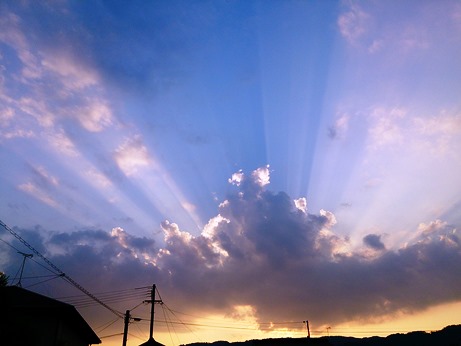 暑くって!・・でも夕焼け