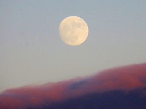 冬晴れでした・・虹と夕月も・・ 冬晴れでした・・虹と夕月も・・