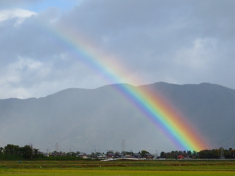 高島時雨～～虹がでた