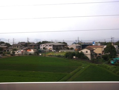 昨日（７月２日）・・湖西線車窓から高島市内