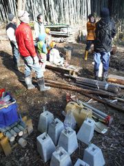 レポート)炊事小屋づくり_基礎固め作業(コミュニティビルド)