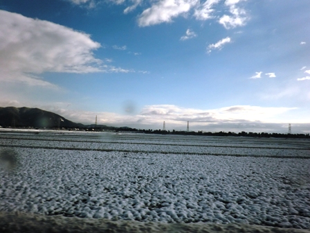雪風景見ながら・・マキノ町国境まで