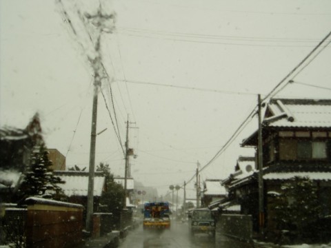 雪の午前中・・新旭、高島、安曇川ぐるーーっと