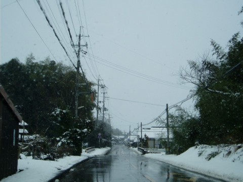 雪の午前中・・新旭、高島、安曇川ぐるーーっと