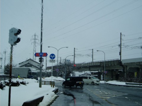 雪の午前中・・新旭、高島、安曇川ぐるーーっと
