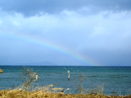 今日の高島市・・風景・虹