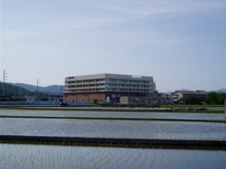 快晴の夕景・・高島市内の風景