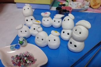 春おぷちゃん製作レポート⑤ 真夜中の粘土こね