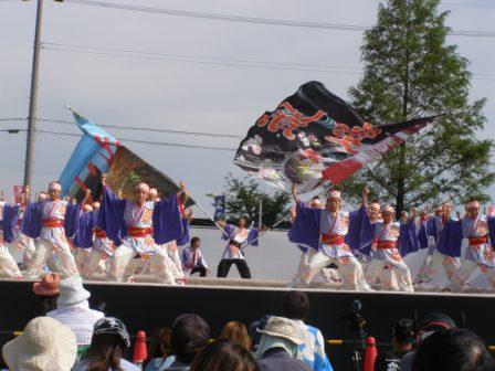 2015年長浜浅井あっぱれ祭りで新局「花笑」演舞