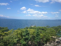 ピアザ淡海から望む琵琶湖
