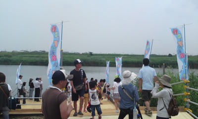 野洲川冒険いかだくだり盛大に開催!