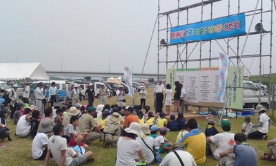 野洲川冒険いかだくだり盛大に開催!
