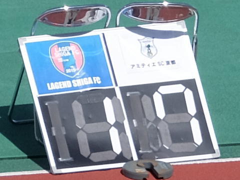 レイジェンド滋賀FC vs アミティエSC京都を観戦しました