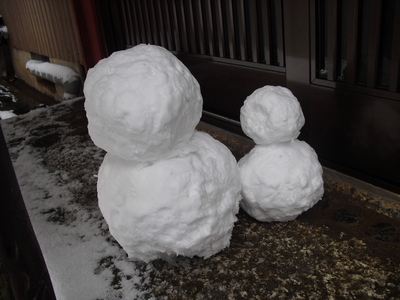 雪だるまがお出迎え♪