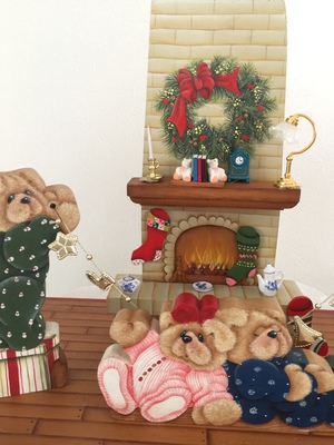 クリスマス作品やっと飾り始めました。