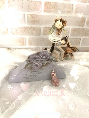 瀬戸山桂子先生の薔薇のメモスタンド、完成❣️