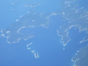 鹿児島上空～そして乗り継ぎ