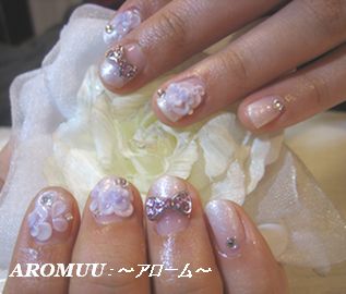 成人式ネイル*きらりぼん