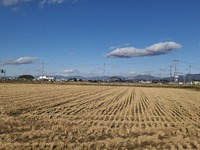 雪化粧の伊吹山地