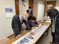 一圓泰三お別れの会　展示パネル作成編 2021/02/10 09:33:48