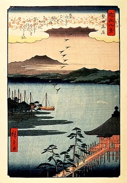 たそがれの、びわ湖
