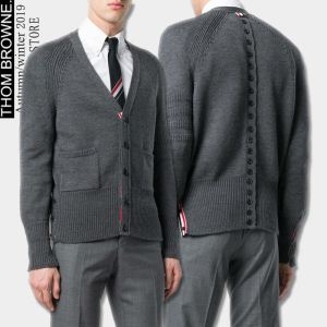 THOM BROWNE ウールコート トムブラウン 2019最新作 2色可選 爽やかマルチ 上質な素材