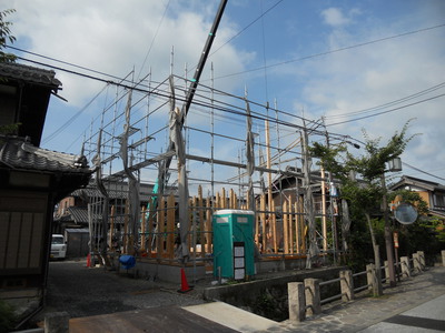 びわ町新築工事中