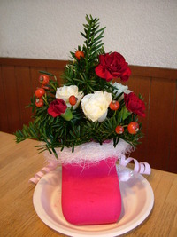 花花カフェ（１２月）　クリスマスブーツ