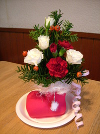 花花カフェ（１２月）　クリスマスブーツ