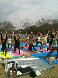 お花見YOGA@希望ヶ丘公園