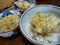 小鮎の掻き揚げ天丼