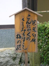 永源寺の芭蕉