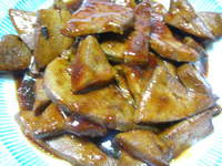 豚味付け焼レバー