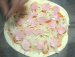 ピザ　ハム