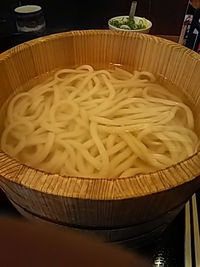釜揚げうどん。