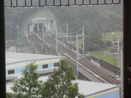 新幹線の見える丘公園。