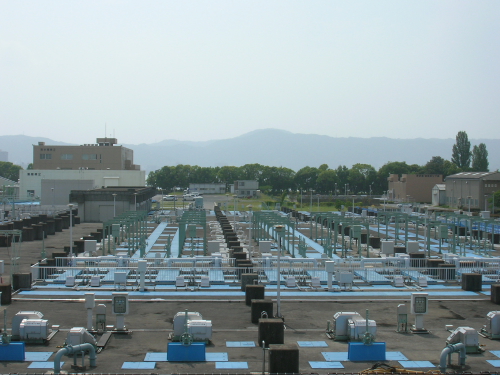 みず館前の浄水場