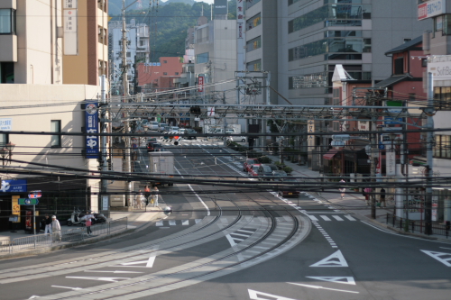 浜大津駅付近です。
