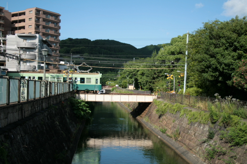 京阪電車～三井寺駅付近にて～