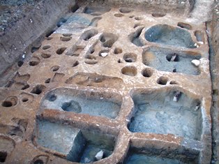 能登川政所遺跡の調査地
