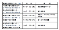 みらいちゃん１０月日程