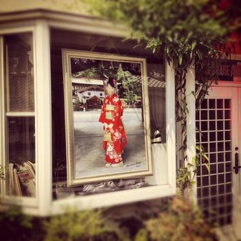 お店のウィンドウ写真