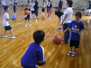 親子ふれあいバスケ教室