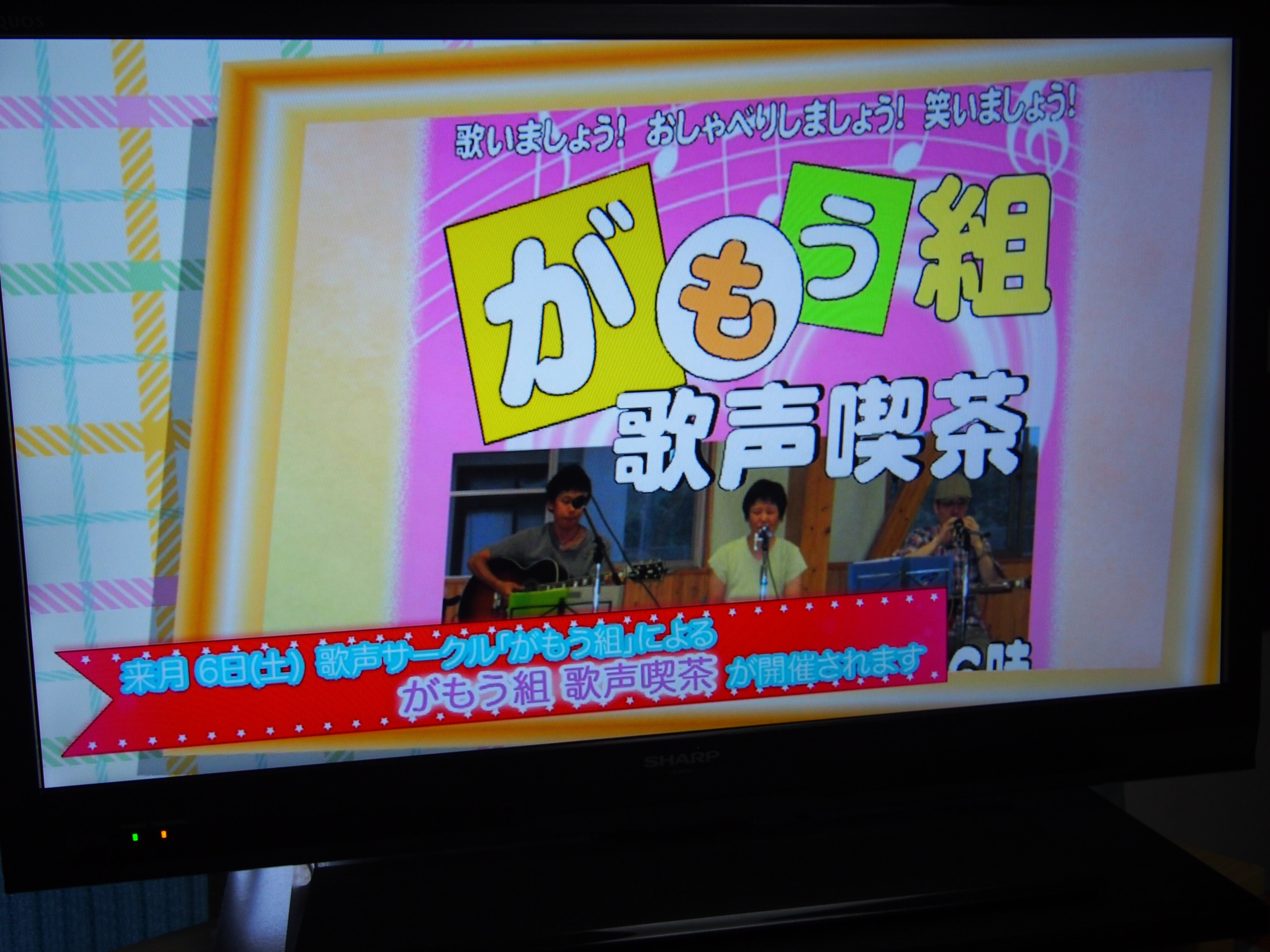 テレビで告知